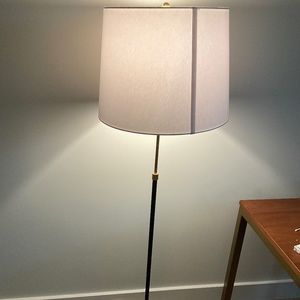 Regina Andrew Design Parasol Gold Leaf and Black Floor Lamp